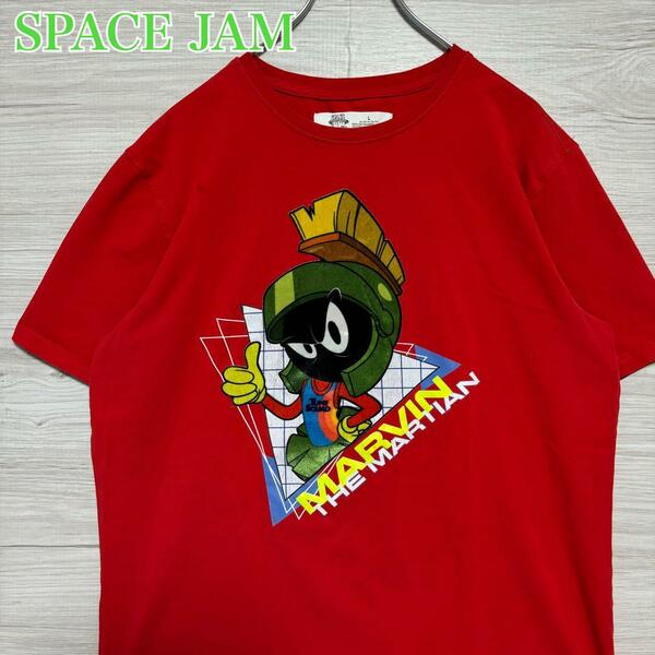 【入手困難】SPACE JAM スペースジャム　Tシャツ Lサイズ　キャラクター　一点物　レア　半袖　アニメ　映画　海外　輸入　ヴィンテージ