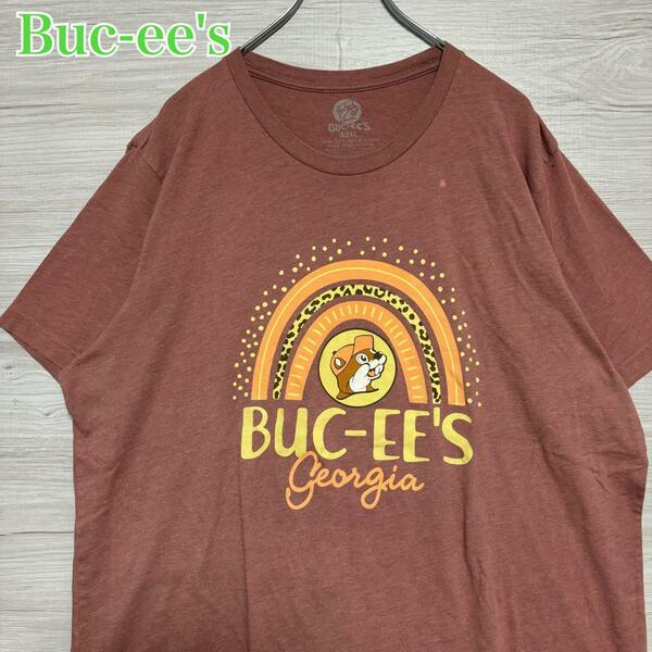【入手困難】Buc-ee's バッキーズ Tシャツ　2XLサイズ　センターロゴ　企業　ゆったり　キャラクター　一点物　海外輸入　ヴィンテージ