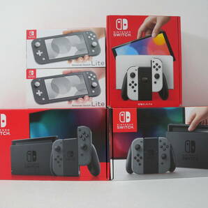 25■100/ スイッチ（有機ELモデル含む）・スイッチライト 本体まとめ５台 0418の画像1