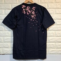 [ARAPACE] 桜吹雪 和柄 Tシャツ [未使用/サイズL] 検/ 雅結 クロップドヘッズ 絡繰魂 華鳥風月 satori 錦 胤富仁帝 豊天商店 百花繚乱_画像1