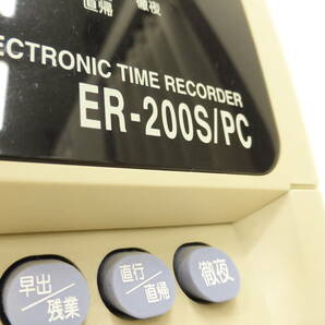 家電祭 タイムレコーダー タイムロボ マックス ER-200S/PC タイムカード ELECTRONIC TIME RECORDER MAX 通電確認済 の画像7