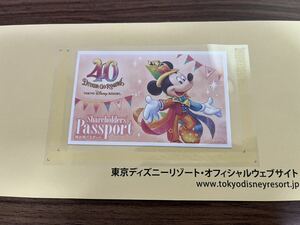 東京ディズニーリゾートチケット 株主優待 パスポート 有効期限2024年6月30日まで TDR ディズニーランド ディズニーシー