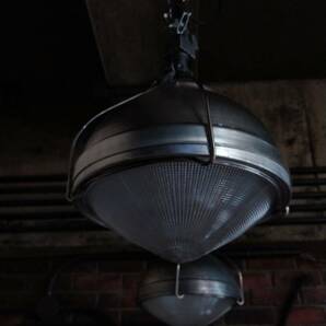 2個セット ビンテージ インダストリアル ホロフェン ペンダント ランプ #2454 脱着キャップ付 HOLOPHANE Vintage Industrial Lampの画像4
