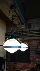 2個セット ビンテージ インダストリアル ホロフェン ペンダント ランプ #2454 脱着キャップ付 HOLOPHANE Vintage Industrial Lamp