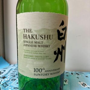 1円スタート 空瓶 シングルモルトウイスキー 白州 700ml 100周年記念ラベルSUNTORYの画像4