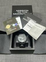 送料無料 黒 スヌーピー ムーン Omega Swatch Moonswatch Mission To The Moonphase Speedmaster オメガ スウォッチ スピードマスター 新品_画像5