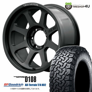 4本セット RAYS DAYTONA D108 18x8.0J 6/139.7 +20 BPJ BFGoodrich All-Terrain T/A KO2 285/65R18 ホワイトレター FJクルーザー