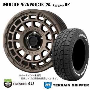 4本セット マッドヴァンスX タイプF VANCE 16x7.0J 5/114.3 +35 FBR MONSTA モンスタ テレーングリッパー A/T 215/70R16 WL デリカD5