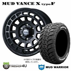 4本セット マッドヴァンスX タイプF VANCE 16x6.5J 6/139.7 +38 FMB MONSTA モンスタ マッドウォーリア M/T 215/70R16 WL ハイエース200