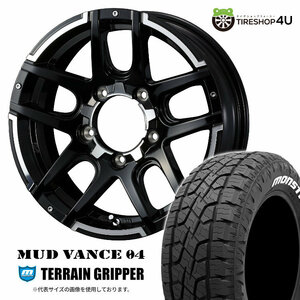 4本セット MUDVANCE04 16x5.5J 5/139.7 +22 BP MONSTA TERRAIN GRIPPER A/T 215/70R16 ホワイトレター ジムニー JB64