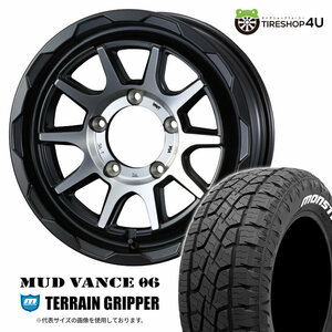 4本セット MUDVANCE06 16x5.5J 5/139.7 +22 MBP MONSTA TERRAIN GRIPPER A/T 215/70R16 ホワイトレター ジムニー JB64W JB23W