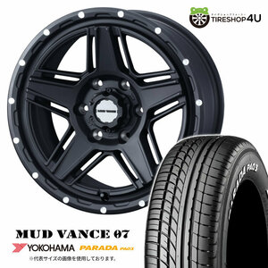 4本セット マッドヴァンス07 VANCE07 16x6.5J 6/139.7 +38 FMB ヨコハマ パラダ PA03 215/65R16 WL ハイエース 200系