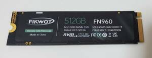 ③Fikwot SSD 512GB 使用時間:8時間