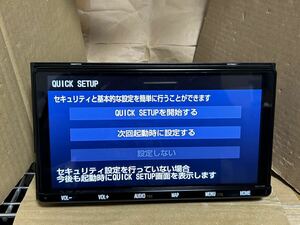 トヨタSDナビ NSZT-Y68T 9インチ 地図24年4月更新済　　全地図更新期限内 フルセグ　DVD再生　Bluetooth オーディオハンズフリー 送料無料