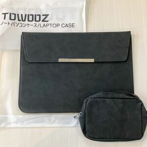 TOWOOZ Note PC case MacBook / MacBook Air / Pro 13~13.3 -inch for sleeve case folding Impact-proof magnet design water repelling processing ( black )