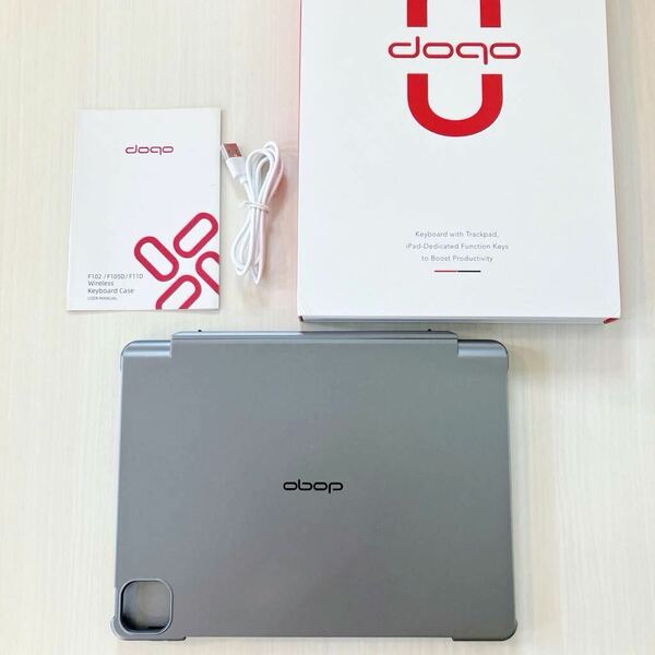 doqo Touch iPad Air 第5・4世代/iPad Pro 11 2021/2020/2018用 キーボード付ケース 取り外し可 ワイヤレス バックライト トラックパッド