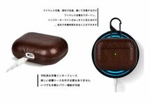 BUITFOU AirPods Pro 2用ケース(2023/2022) PU革 本革 レザーケース カバー キズ防止 耐衝撃 防塵 軽量 紛失防止 持ち運び便利(ブラック)_画像10