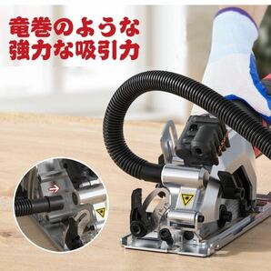 Weytoll ミニ丸鋸 3500RPM 120V 580W 115MM 2枚の鋸刃(24T/48T)付属 レーザーガイド 切断深さ23~43cm(傾斜角度45°~90°) ガイドフェンスの画像8