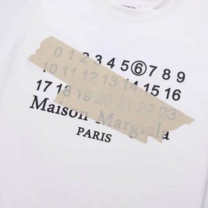 MAISON MARGIELA メゾンマルジェラ トップス Tシャツ シンプル メンズ レディース ホワイト サイズ46の画像7