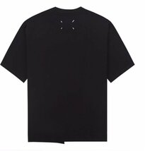 Maison Margiela メゾン マルジェラ トップス Tシャツ シンプル メンズ レディース ブラック サイズ46_画像2
