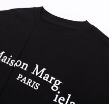 Maison Margiela メゾン マルジェラ トップス Tシャツ シンプル メンズ レディース ブラック サイズ46_画像7