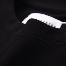 Maison Margiela メゾン マルジェラ トップス Tシャツ シンプル メンズ レディース ブラック サイズ46_画像4