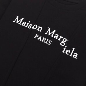 Maison Margiela メゾン マルジェラ トップス Tシャツ シンプル メンズ レディース ブラック サイズ46の画像6