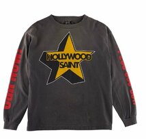 SAINT MICHAEL セントマイケル Tシャツ 長袖 トップス メンズ レディース レトロ ストリート ブラック L_画像3