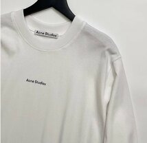 acne studios アクネストゥディオズ トップス Tシャツ 長袖 レディース メンズ カジュアル ホワイト L_画像3