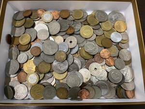 #10884-K 外国コイン 硬貨 古銭 まとめて 大量 外国銭 無選別 銅貨 硬貨 総重量約1.5g
