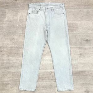 80s【Levi’s】 501-0657 シルバーグレー ジーンズ W36 L32 USA製 内股シングル ヴィンテージ/リーバイス カラーデニムパンツ アメリカ製