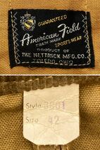 50s〜60s【AMERICAN FIELD】“HETTRICK” ハンティングジャケット size42 ヴィンテージ/へトリック アメリカンフィールド ワークジャケット_画像3