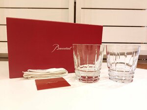 未使用品 Baccarat／バカラ アルルカン ロックグラス ガラスタンブラー 2客セット