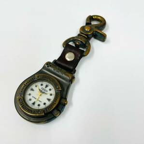 C-04135SI 【1円スタート】 ZIPPO ジッポ 時計付 キーホルダー BEAMLITE HANGING WATCH ポケットウォッチ QZ シルバー 不動の画像1