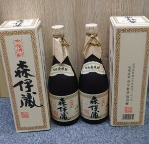 Y-41488N 森伊蔵 かめ壷焼酎 本格焼酎 森伊蔵酒造 お酒 芋 720ml 25% 焼酎 箱あり 2本 保管品 現状品