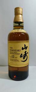 Y-41701N 山崎12年 シングルモルト ウイスキー サントリー 700ml 43% お酒 保管品 現状品 SUNTORY YAMAZAKI 