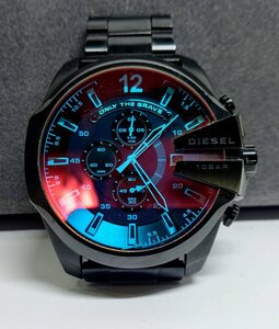 Y-40041N 1円スタート DIESEL 腕時計 メンズ クォーツ 不動品 ジャンク ディーゼル オンリーザブレイブ 保管品 現状品