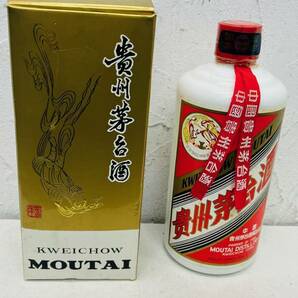 Z-17050 【未開栓】貴州茅台酒 マオタイ酒 KWEICHOW MOUTAI 天女ラベル 500ml 2000年 中国酒 53% 箱付き 重量 約 961ｇの画像1