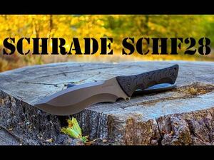 未使用 シュレード Schrade リトルリッキー ドロップポイント SCHF28フルタング シースナイフ アウトドア ブッシュクラフト キャンプ