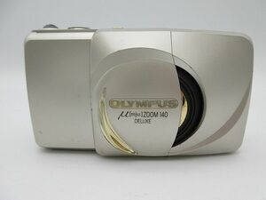 ◆OLYMPUS オリンパス ミュー μ[mju:]ZOOM140 DELUXE LENS ZOOM 38-140mm コンパクトフィルムカメラ 動作未確認 中古 ジャンク品