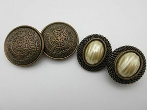 ◆JAN MICHAELS ジャンマイケルズ イヤリング 2点まとめて アンティーク レディース アクセサリー 中古品