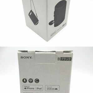 ☆SONY ソニー ワイヤレスポータブルスピーカー SRS-XB100 YY7856E ブラック Bluetooth ブルートゥース 防水 防塵 中古 動作確認済み☆の画像8