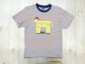 UT UNIQLO ユニクロ × EUROPE OMIYAGE メンズ ボーダー コラボ 半袖Tシャツ S 青赤白