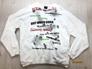 ROLLER GEAR ローラーギア メンズ プリント カットソー 両サイドポケット付き L 白