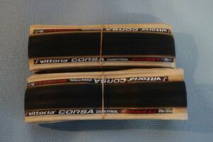 Vittoria CORSA control GRAPHENE2.0 700×25C　(USED) ２本セット（新品チューブ２本つき）