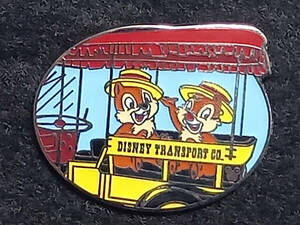 ● 海外レアピン　Disney pin チップ&デールピン　Disney Transport 　キャスト　ランヤードシリーズピン