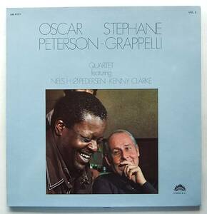 ◆ OSCAR PETERSON - STEPHANE GRAPPELLI Quartet featuring NIELS O.H.PEDERSEN - KENNY CLARK Vol.2 ◆ America AM 6131 (France) ◆