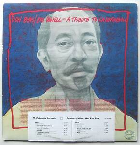 ◆ DON BYAS - BUD POWELL / A Tribute to Cannonball ◆ Columbia JC-35755 (promo) ◆ W