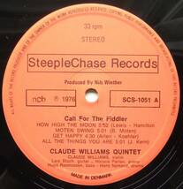 ◆ CLAUDE WILLIAMS Quintet / Call For Fiddler ◆ SteepleChase SCS-1051 (Denmark) ◆_画像3