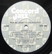 ◆ RON McCROBY Plays Puccolo ◆ Concord Jazz CJ-208 ◆ S_画像4
